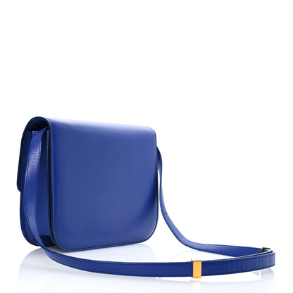 Celine Box Calfskin Medium Classic Box Flap Bag Indigo 3 of 14