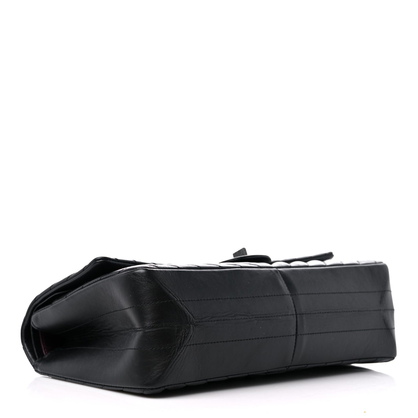 Aged Calfskin Chevron Quilted 2.55 Reissue 226 So Black