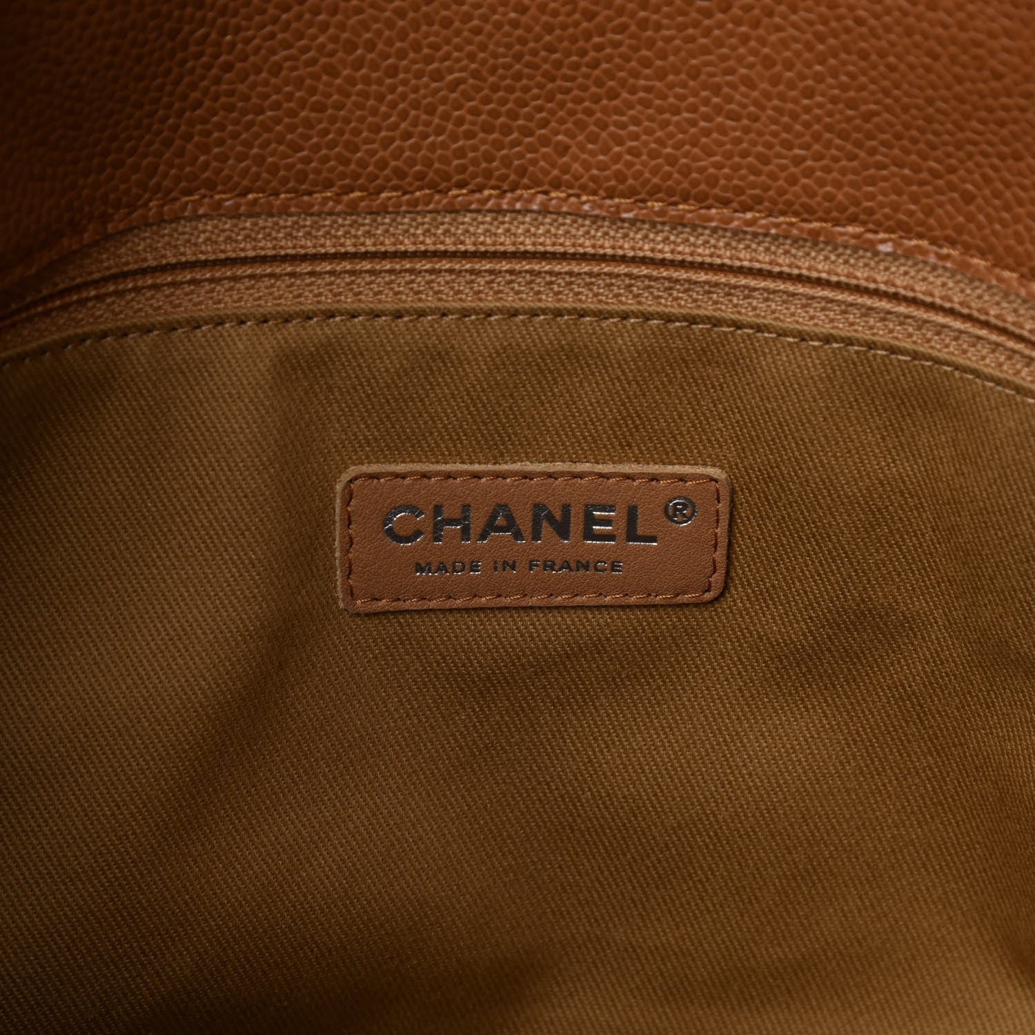 Chanel Caviar Quilted CC Hobo Bag Dark Beige 6 of 14