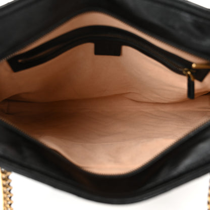 Gucci Vintage Calfskin Matelasse Medium GG Marmont Slim Tote Black 5 of 10