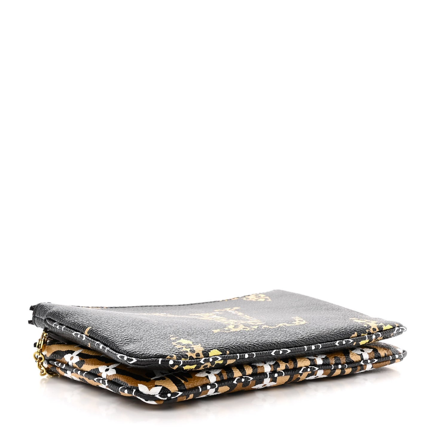 Monogram Giant Jungle Pochette Double Zip Black