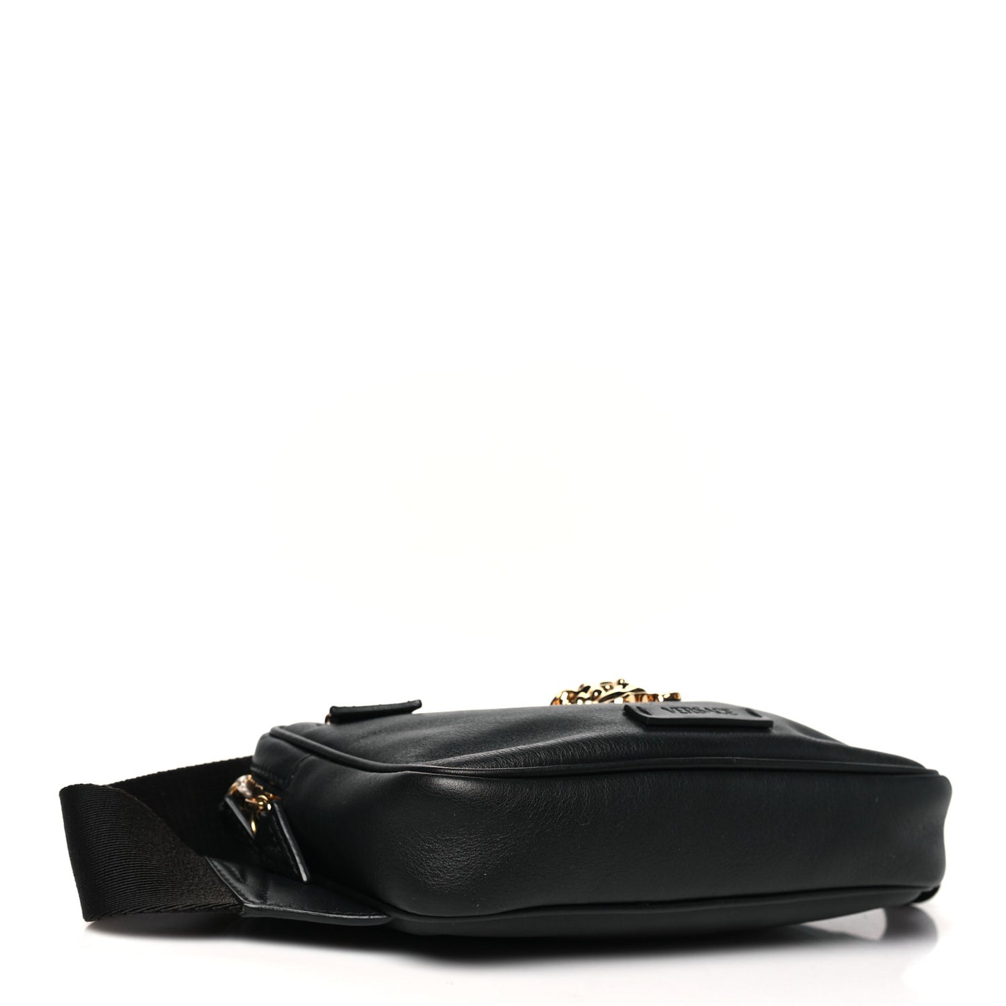 Calfskin Medusa Belt Bag Black