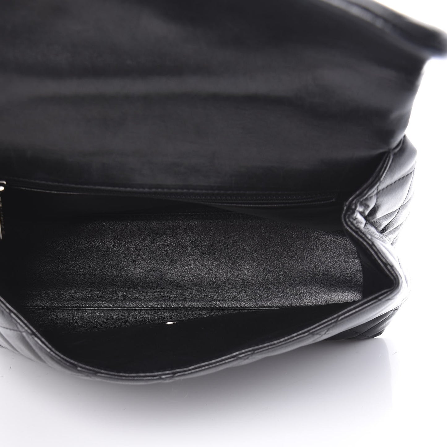 Lambskin Quilted Medium Kelly Flap Bag Black