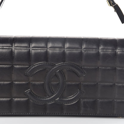 Chanel Lambskin Quilted CC Chocolate Bar Flap Black 8 of 10