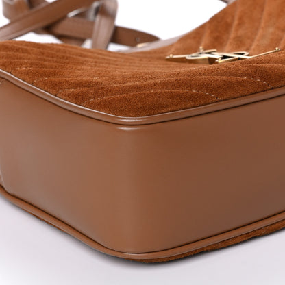 Saint Laurent Suede Matelasse Monogram Lou Camera Bag Cinnamon 10 of 12