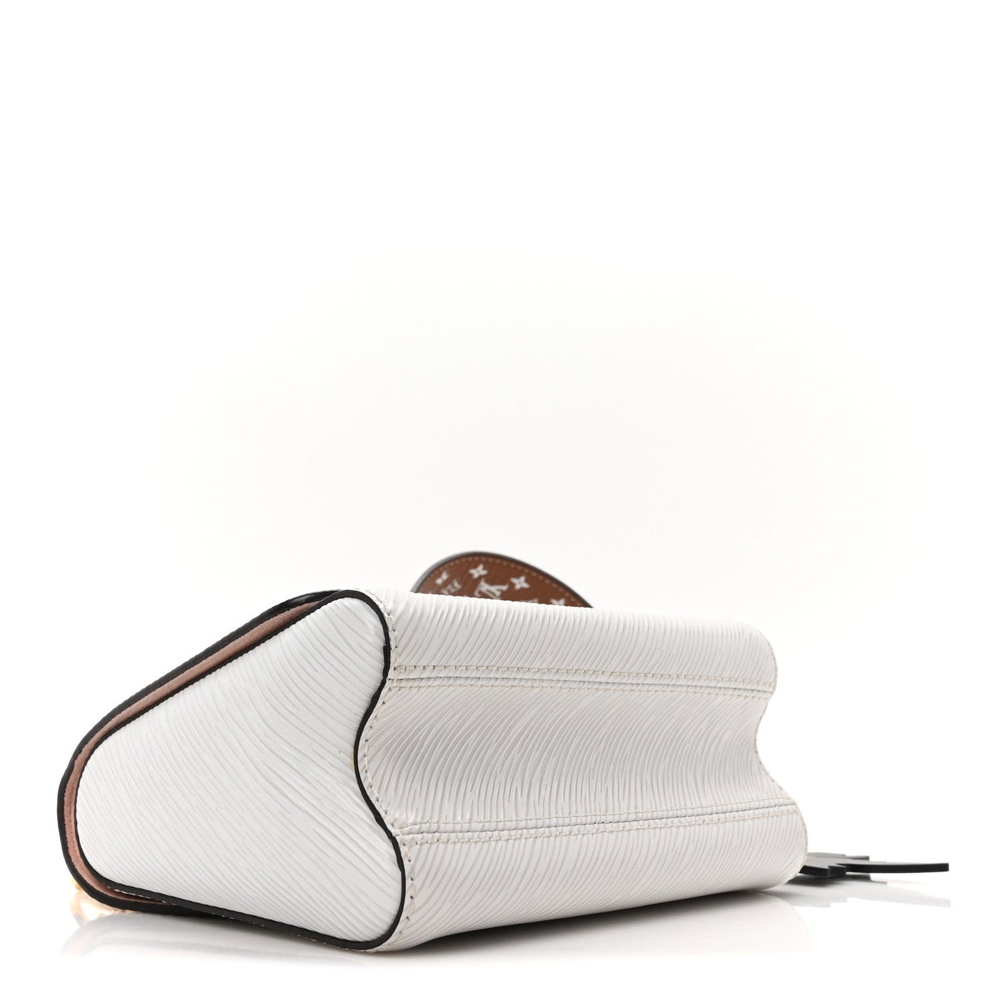 Epi Asnieres Flowers Twist Shoulder Bag PM White
