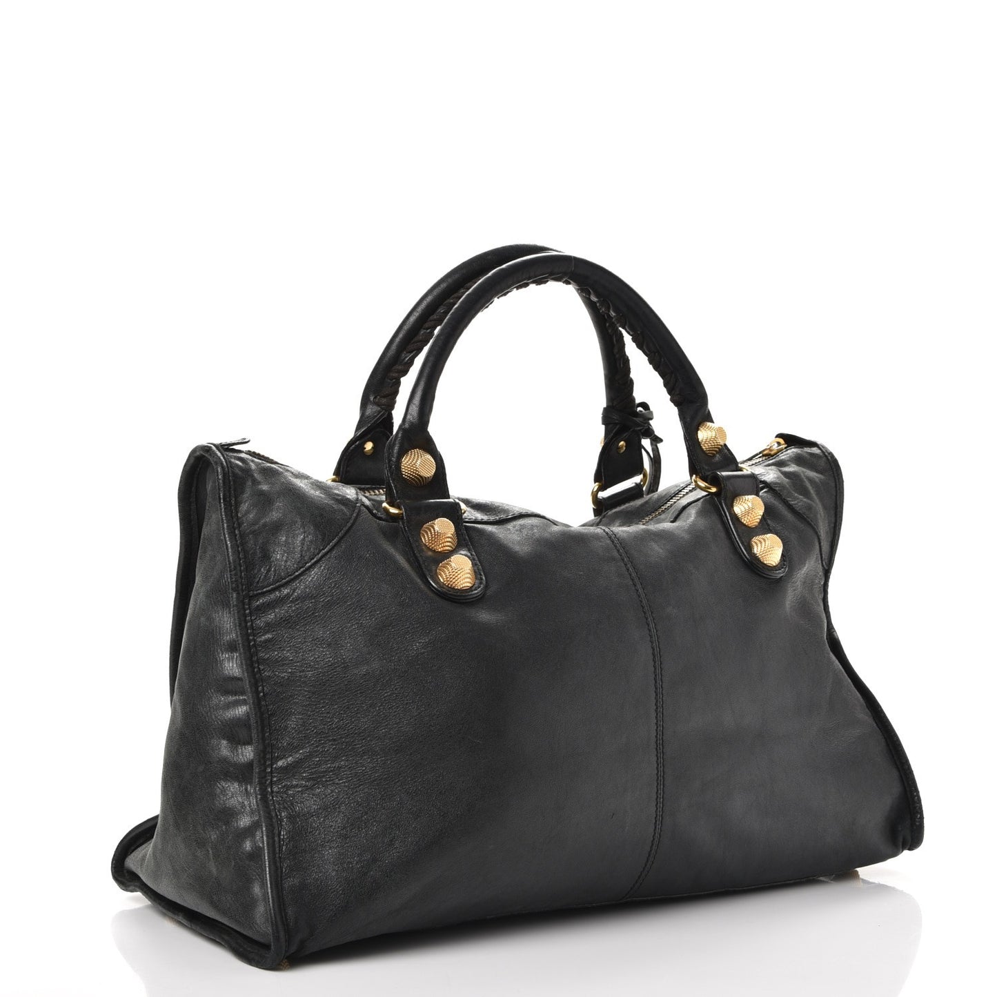 Agneau Giant 21 Gold Hardware Work Black