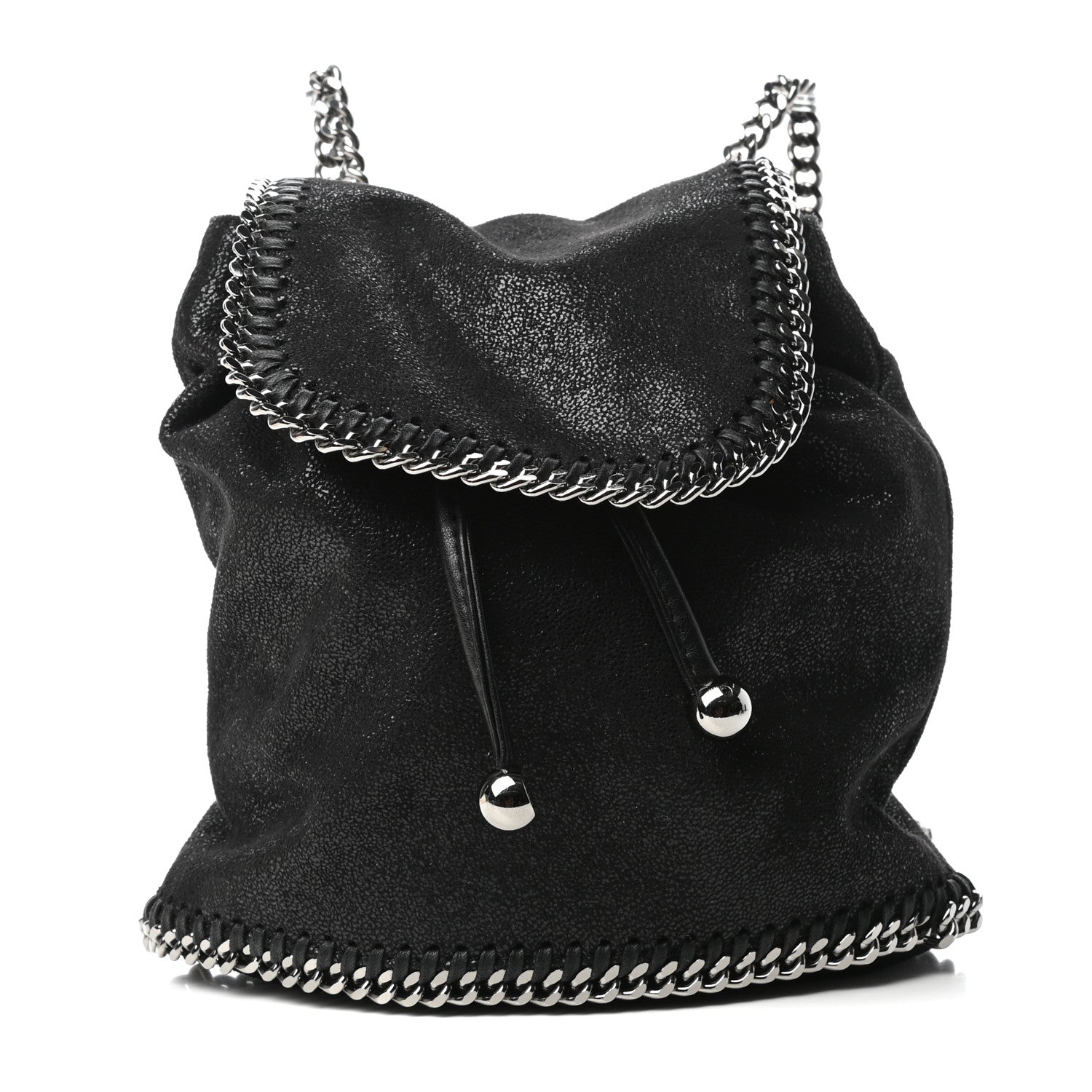 Stella McCartney Shaggy Deer Mini Rucksack Backpack Black 1 of 8