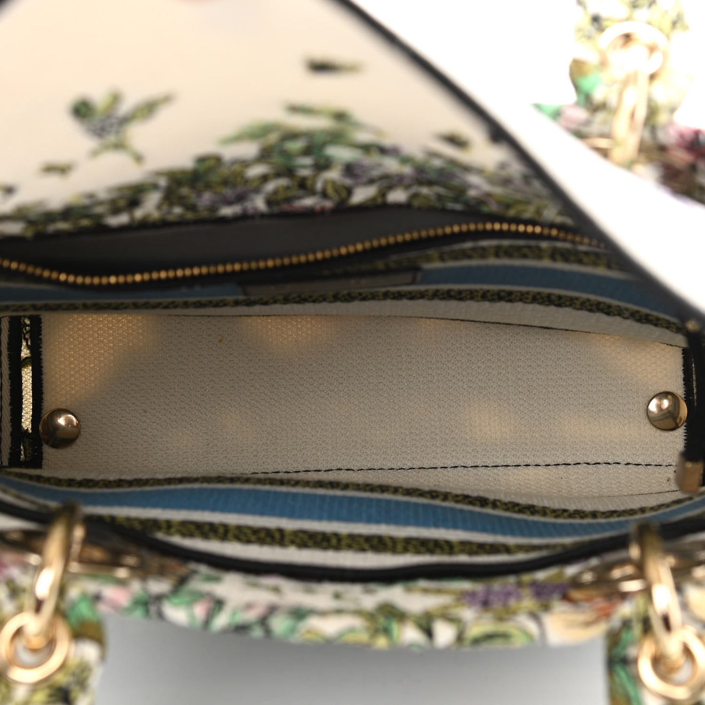 Canvas D-Constellation Embroidered Medium Lady D-Lite Latte Multicolor