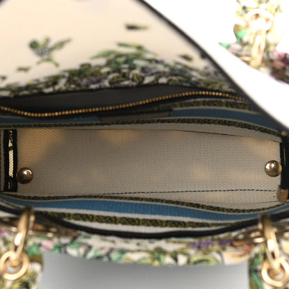 Christian Dior Canvas D-Constellation Embroidered Medium Lady D-Lite Latte Multicolor 5 of 10