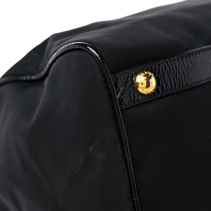 Prada Nylon Spazzolato Boston Bag Black 7 of 11