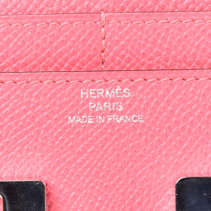 Hermes Epsom Constance Short Wallet Rose Azalee 6 of 11