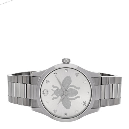 Gucci Stainless Steel 38mm G-Timeless Bee Quartz Watch 2 of 5