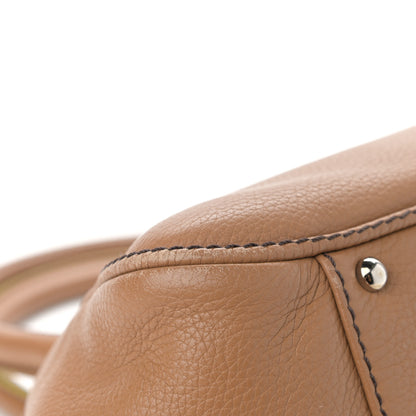 Chanel Calfskin Small Tassel Bowler Light Brown 11 of 16