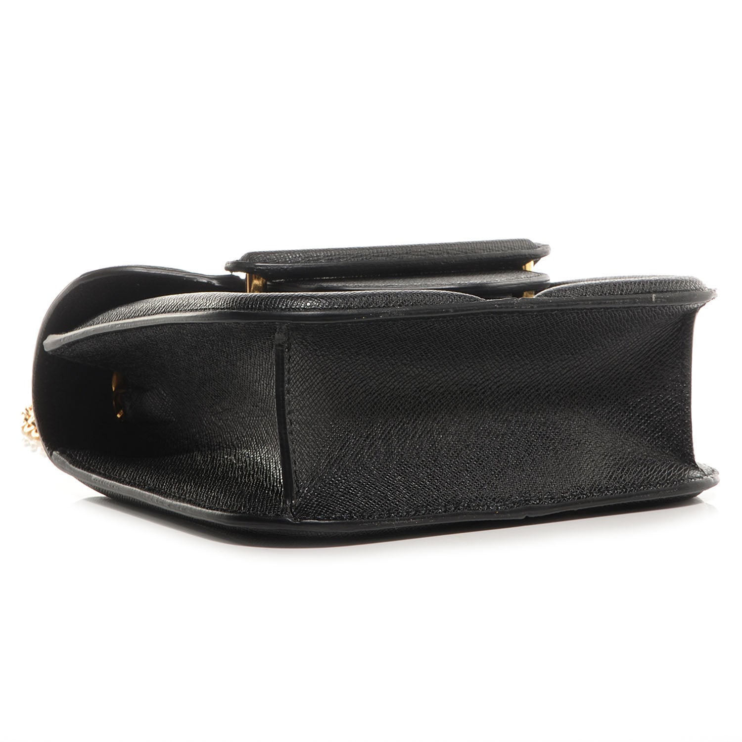 Alexander McQueen Grain Calfskin Mini Heroine Chain Satchel Black 4 of 9
