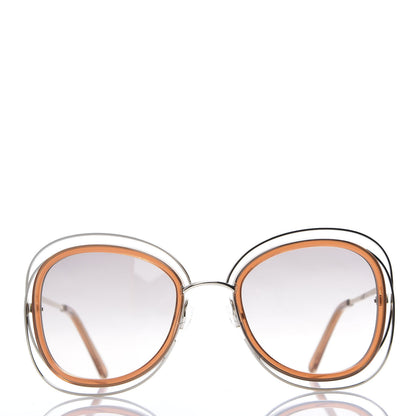 Chloe Oversized Carlina Sunglasses CE123S Gold Peach 2 of 9
