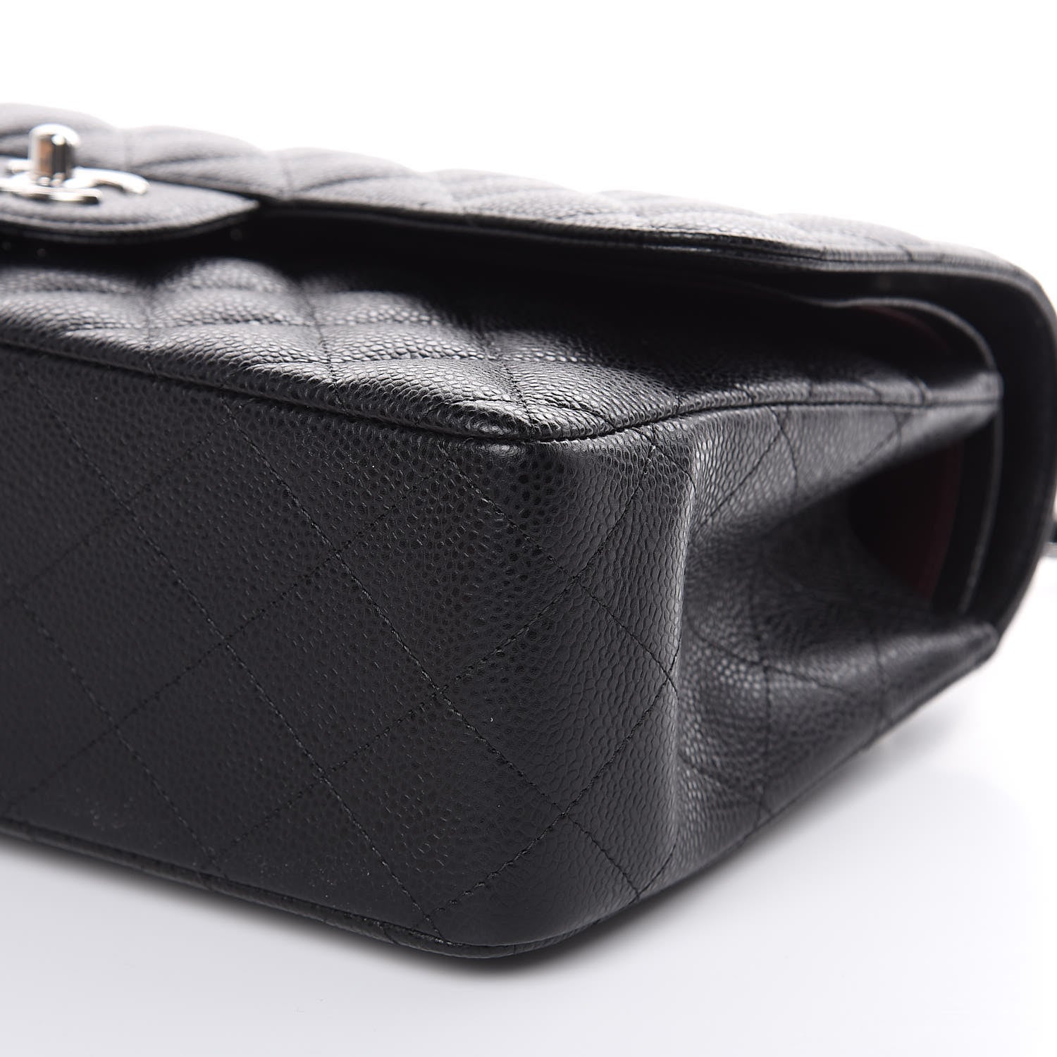 Chanel Caviar Quilted Jumbo Double Flap Black 9 of 10