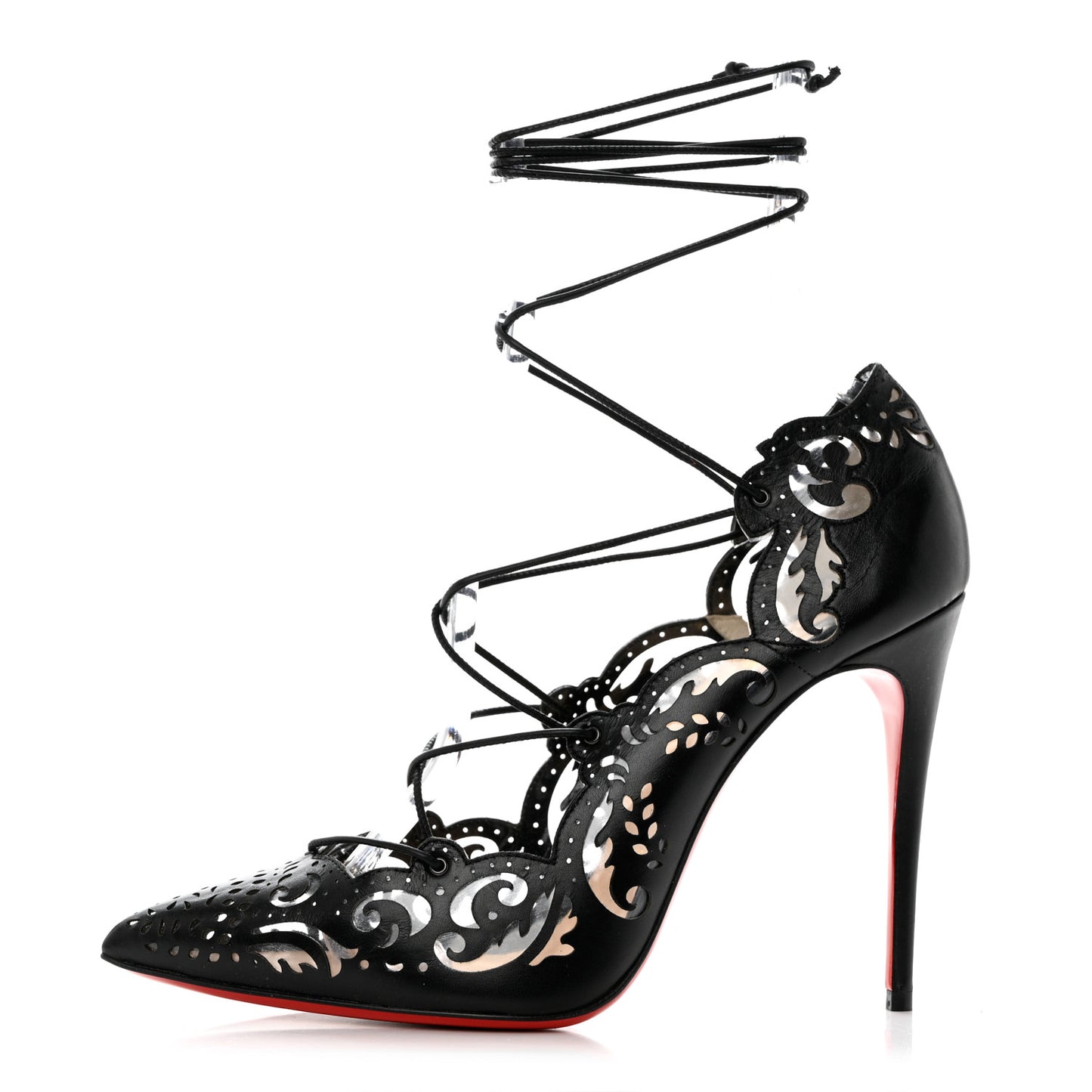 Calfskin PVC Impera 100 Pumps 38 Black