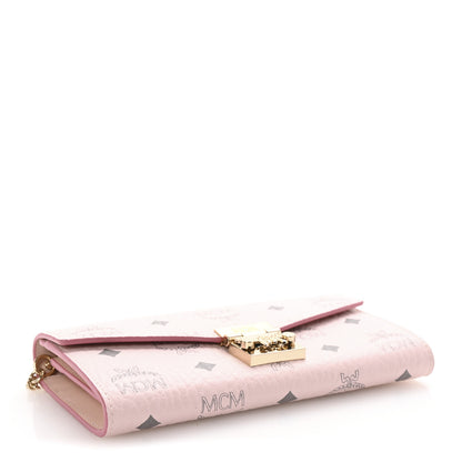 MCM Visetos Large Patricia Wallet On Chain Soft Pink 4 of 10