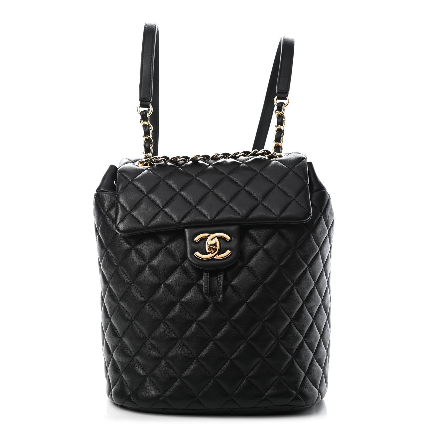 Chanel Lambskin Quilted Small Urban Spirit Backpack Black 1 of 4