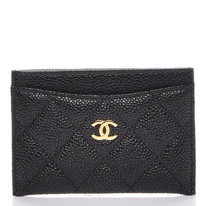 Chanel Caviar Quilted Card Holder Black 1 of 8