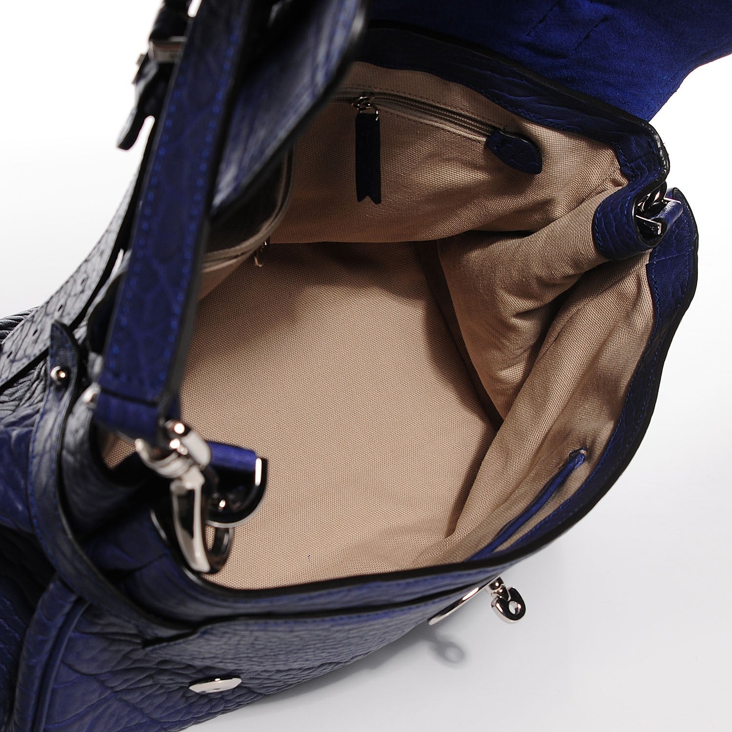 Mulberry Shrunken Calfskin Medium Alexa Indigo 5 of 12