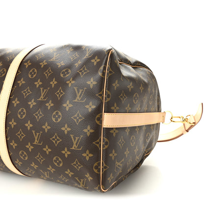 Louis Vuitton Monogram Keepall Bandouliere 55 9 of 10