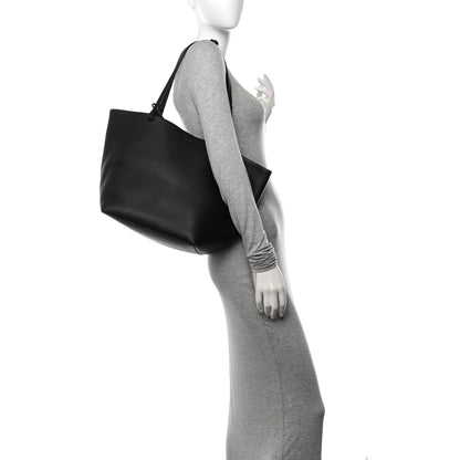 The Row Grained Calfskin Park Tote Three Black 2 of 13