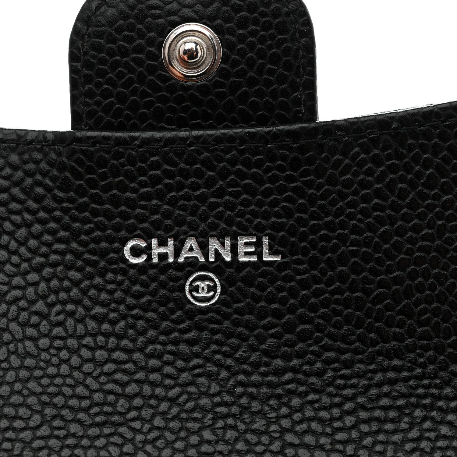 Chanel Caviar Quilted Flap Card Holder Wallet Black 6 of 8
