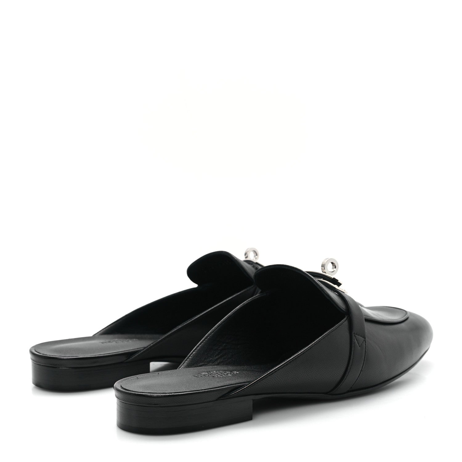 Hermes Goatskin Oz Mules 40 Black 5 of 10