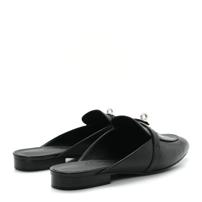 Hermes Goatskin Oz Mules 40 Black 5 of 10