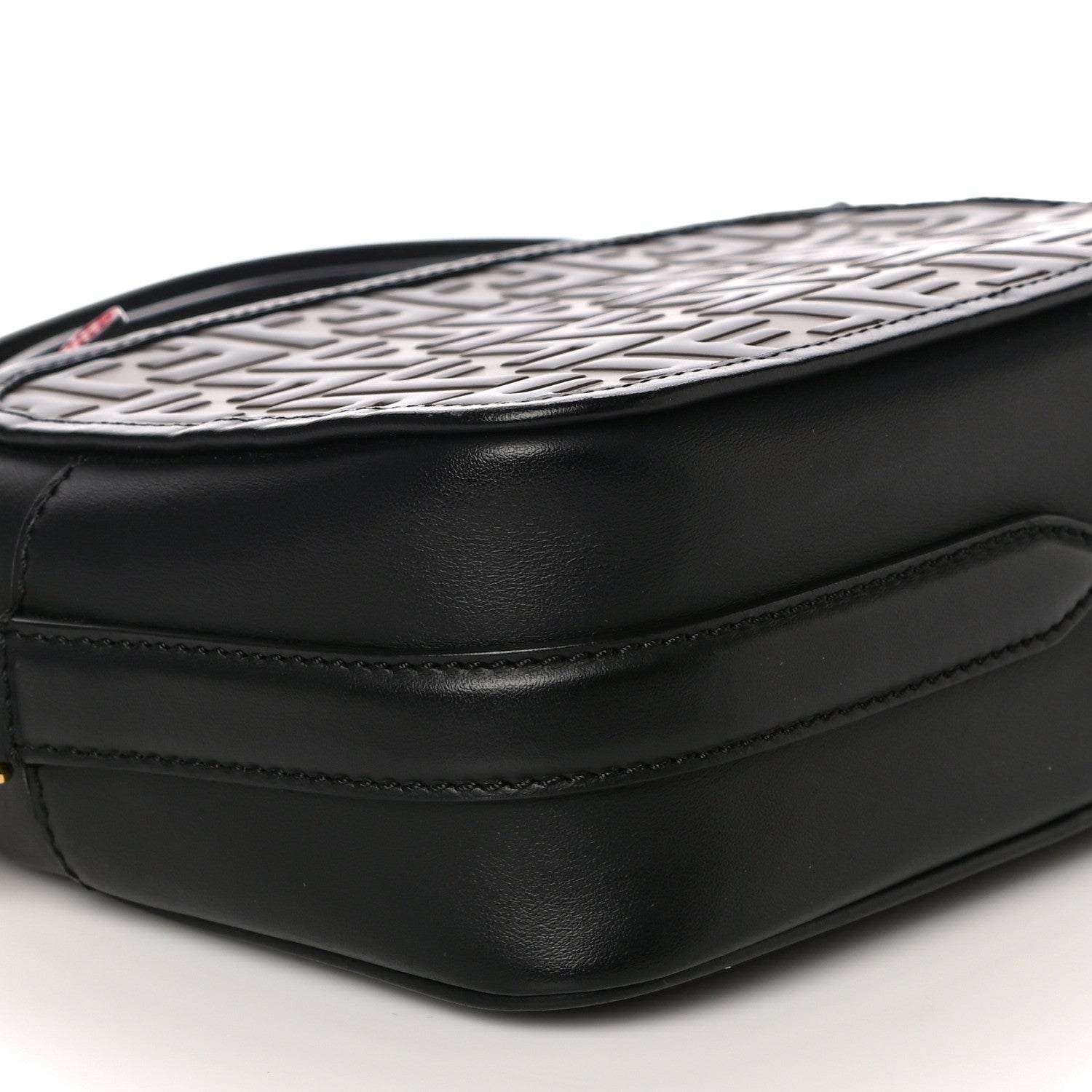 Fendi Vitello Century F is Fendi Bi-Color FF 1974 Embossed Camera Case Maya Black 9 of 11