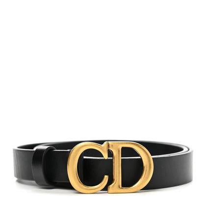 Christian Dior Calfskin Saddle Belt 70 Black 1 of 7
