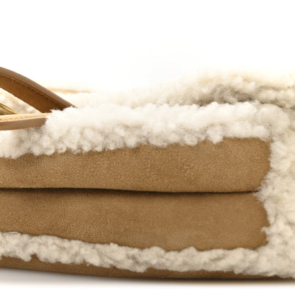 Christian Dior Shearling Saddle Bag Camel 10 of 11