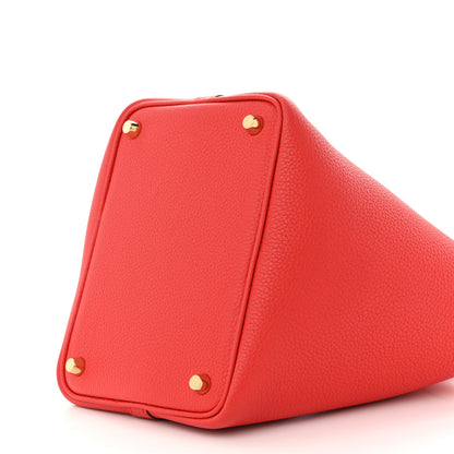 Hermes Taurillon Clemence Picotin Lock 18 PM Rouge de Coeur 10 of 11