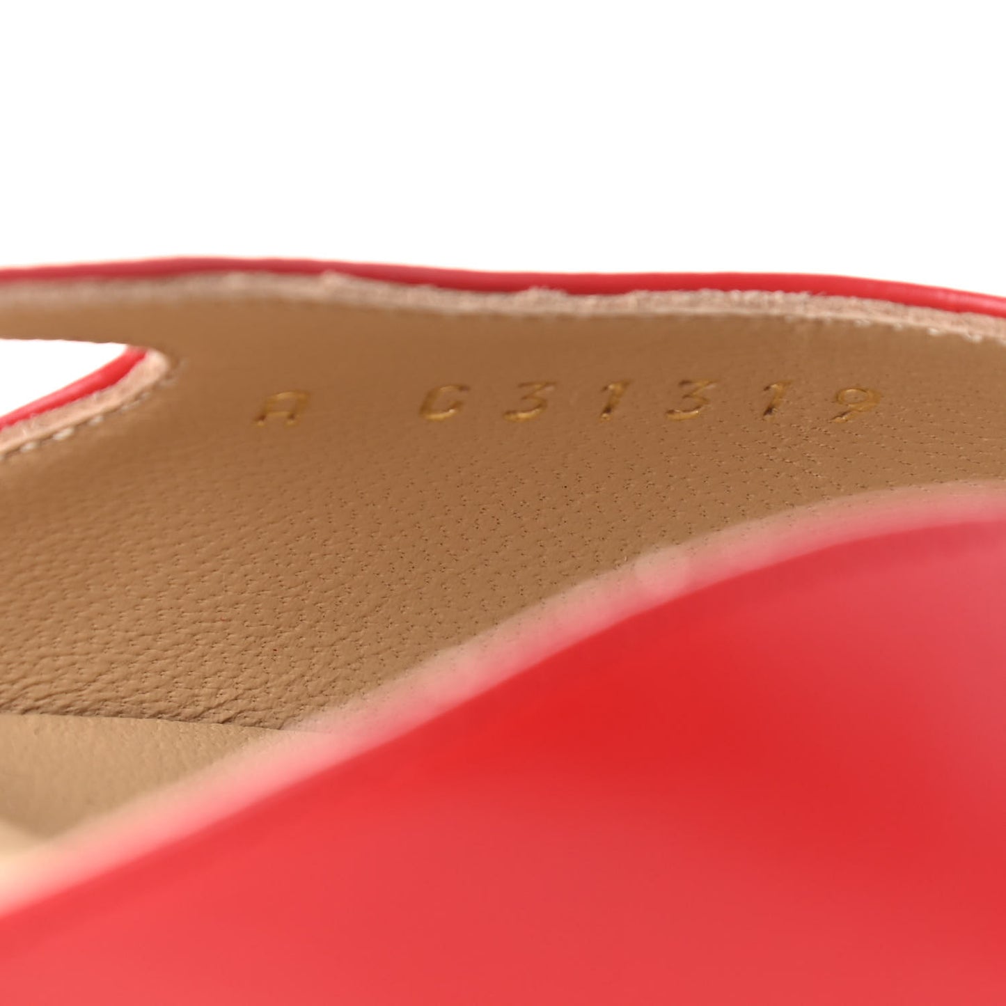 Lambskin Grosgrain Coco Cap Toe CC Slingback Flats 37 Red Black