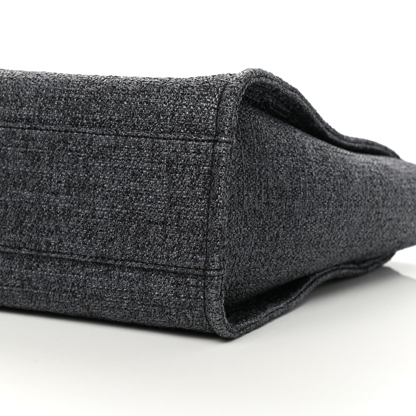 Lurex Boucle Small Deauville Tote Black