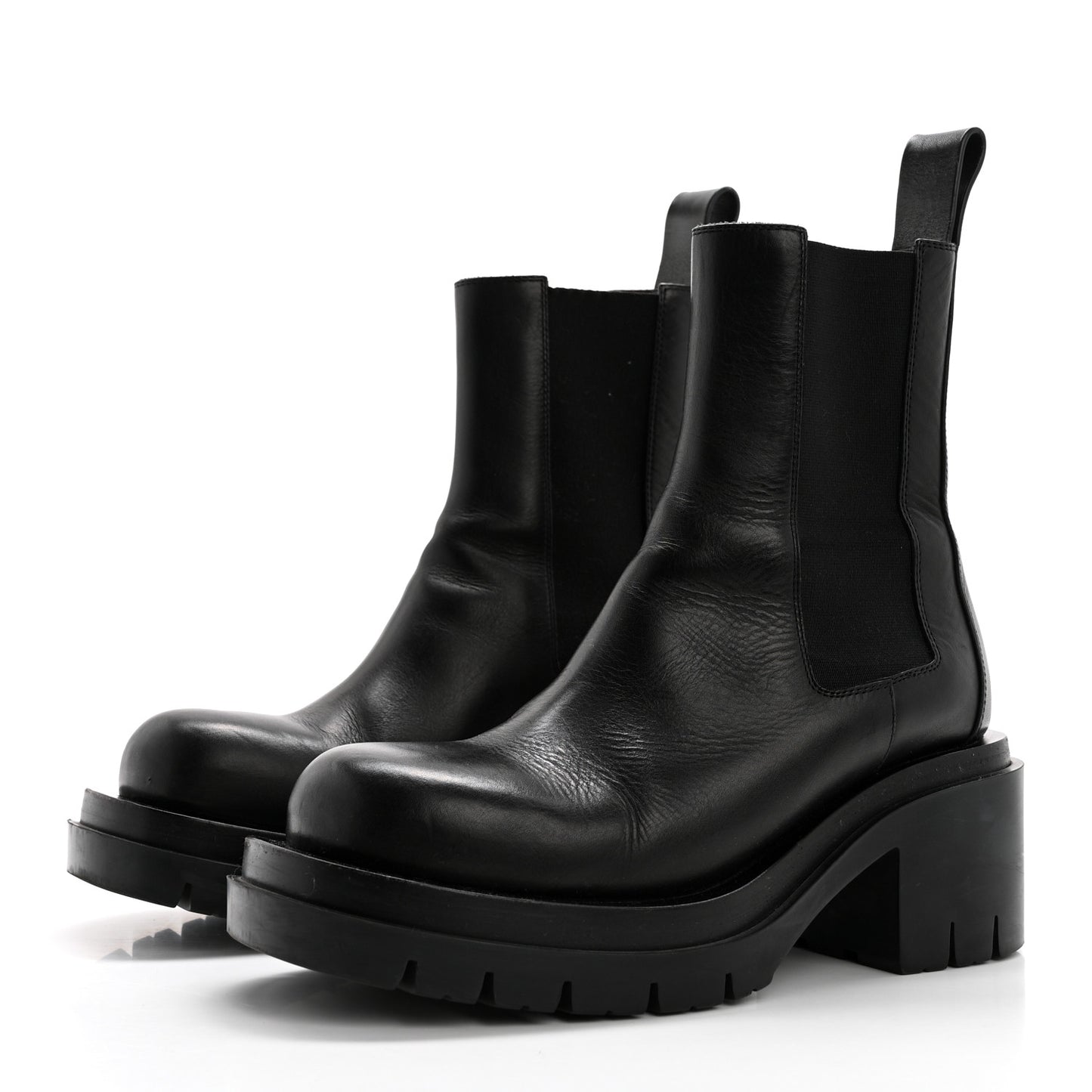 Calfskin The Lug Chelsea 30/70mm Ankle Boots 37.5 Black
