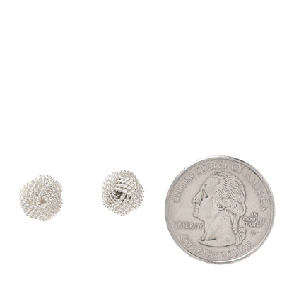 Tiffany Sterling Silver Twist Knot Earrings 2 of 4