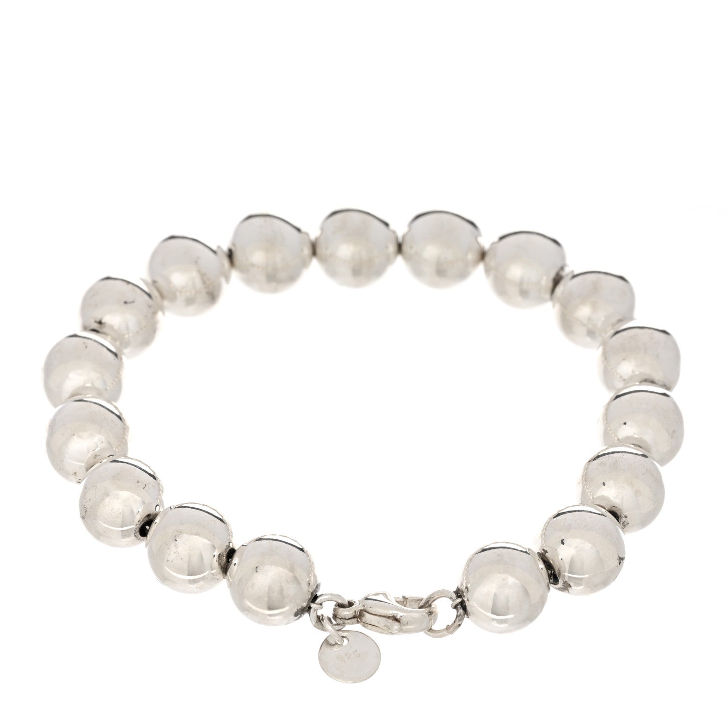 Tiffany Sterling Silver 10mm Hardwear Ball Bracelet 2 of 3