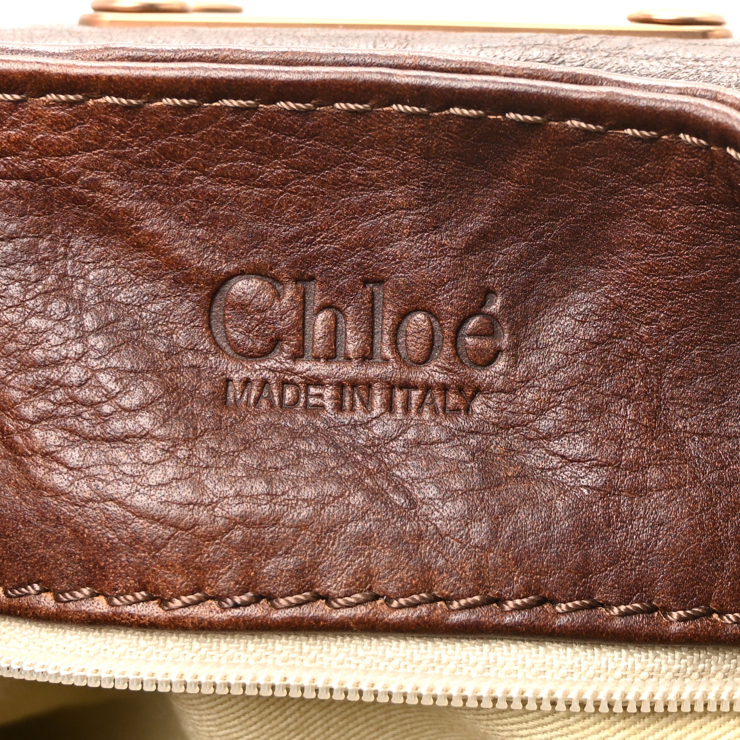 Calfskin Medium Paddington Satchel Chocolate
