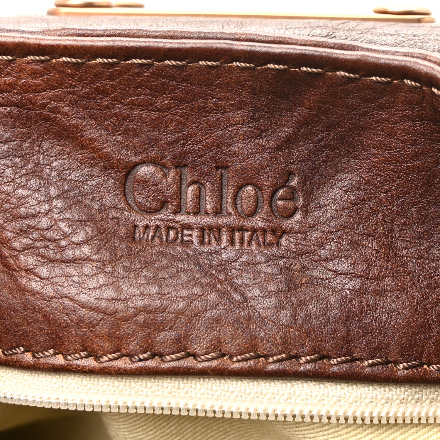 Chloe Calfskin Medium Paddington Satchel Chocolate 6 of 9