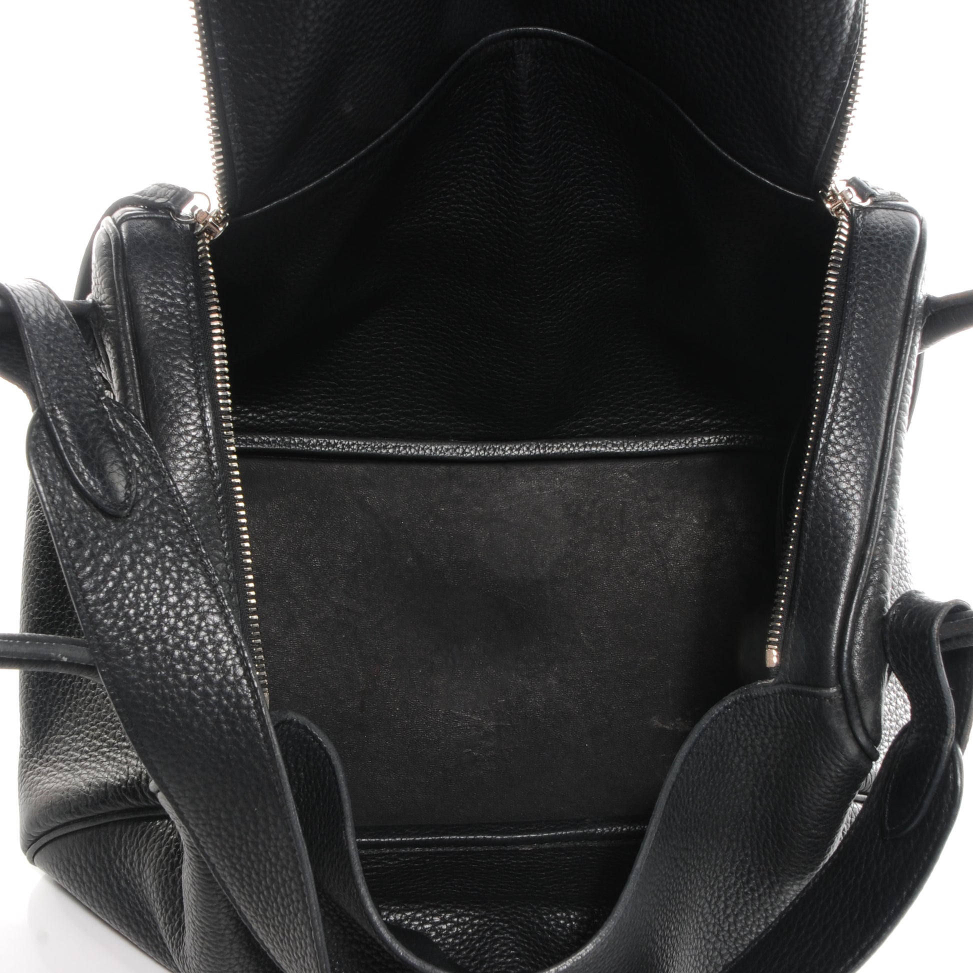 Hermes Taurillon Clemence Lindy 34 Black 5 of 9