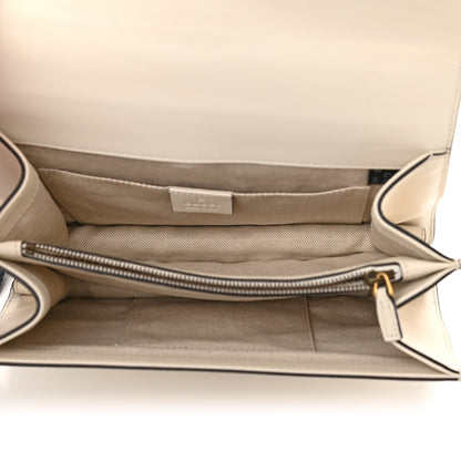 Gucci Calfskin Bamboo Web Medium Dionysus Top Handle Bag White Blue Hibiscus Red 5 of 13