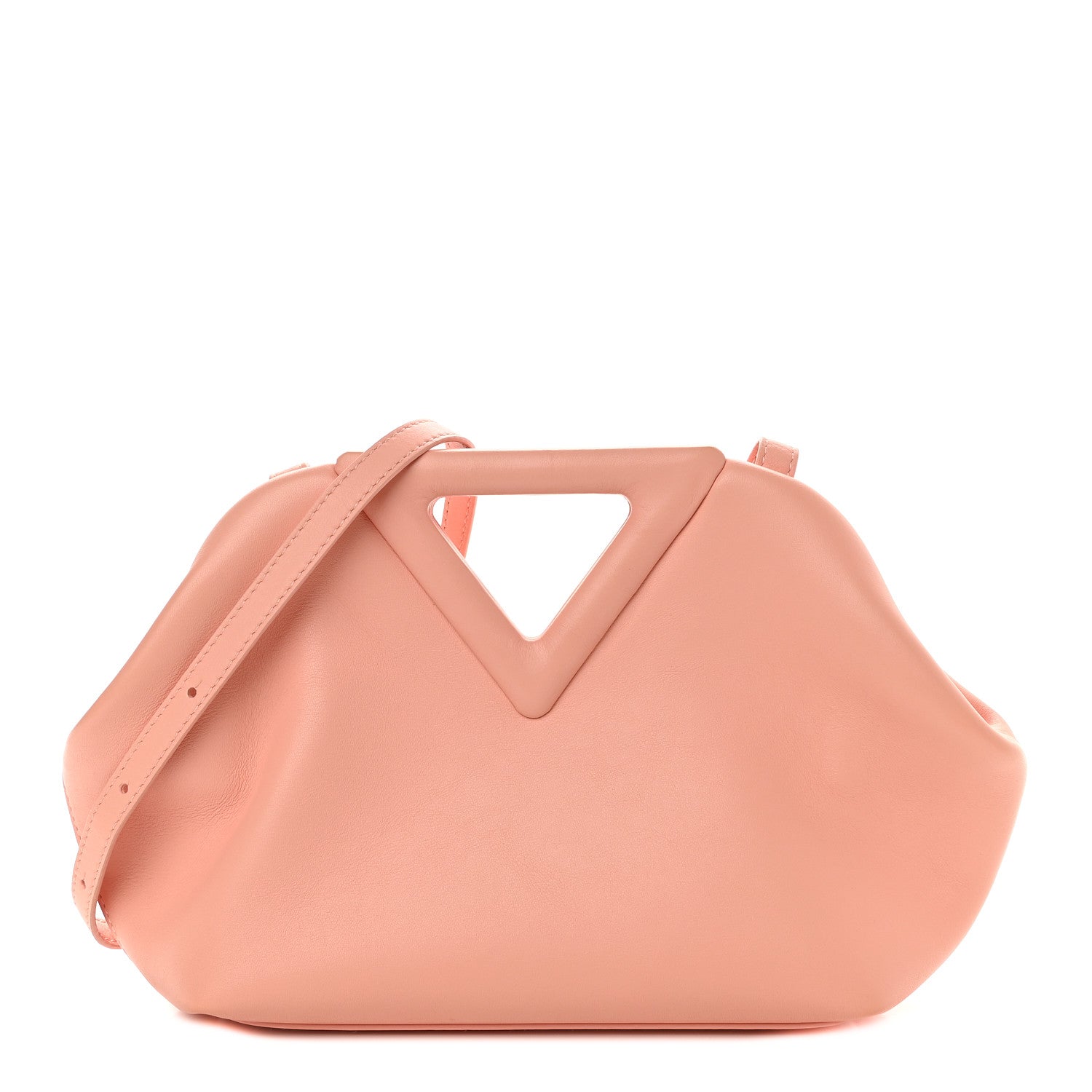 Bottega Veneta Calfskin Small The Point Triangle Bag Peachy 1 of 8