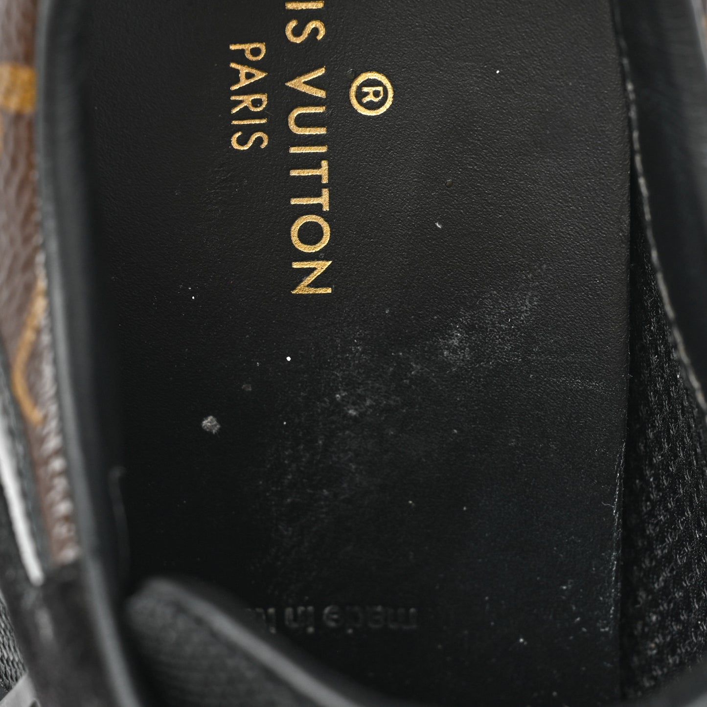 Suede Monogram Run Away Sneakers 38 Black
