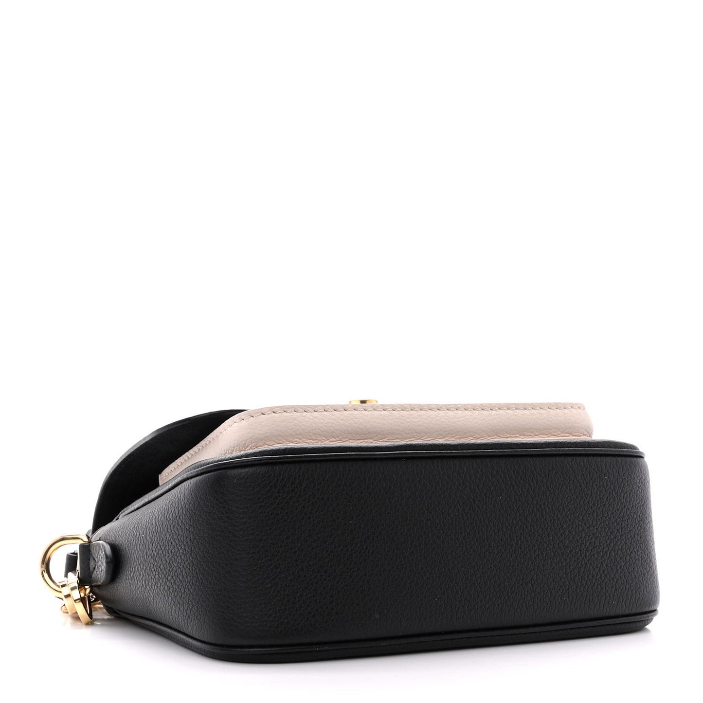 Grained Calfskin Lockme Tender Black