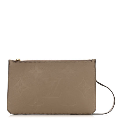 Louis Vuitton Empreinte Monogram Giant Neverfull MM Pochette Tourterelle 1 of 6