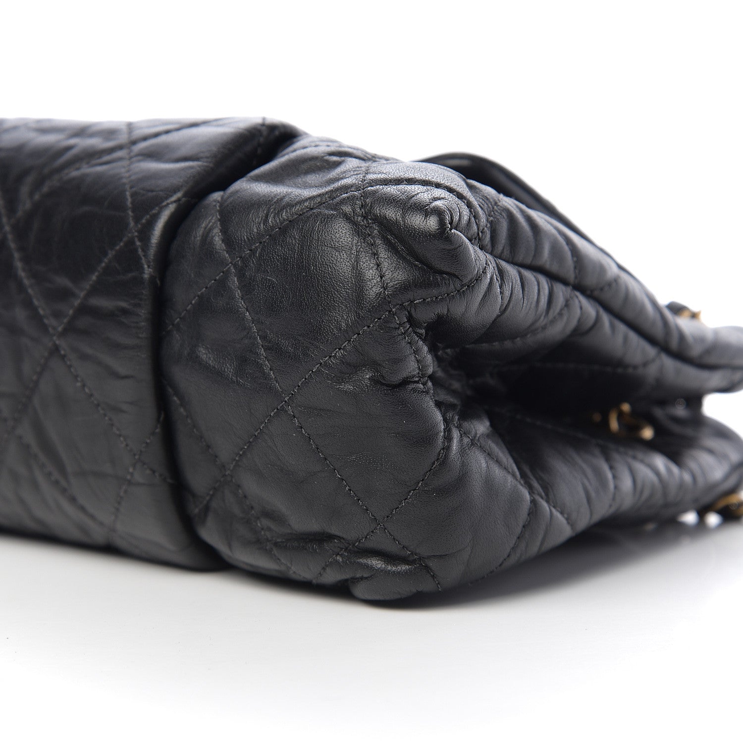 Chanel Aged Calfskin Large Chic Quilt Flap Black 8 of 9