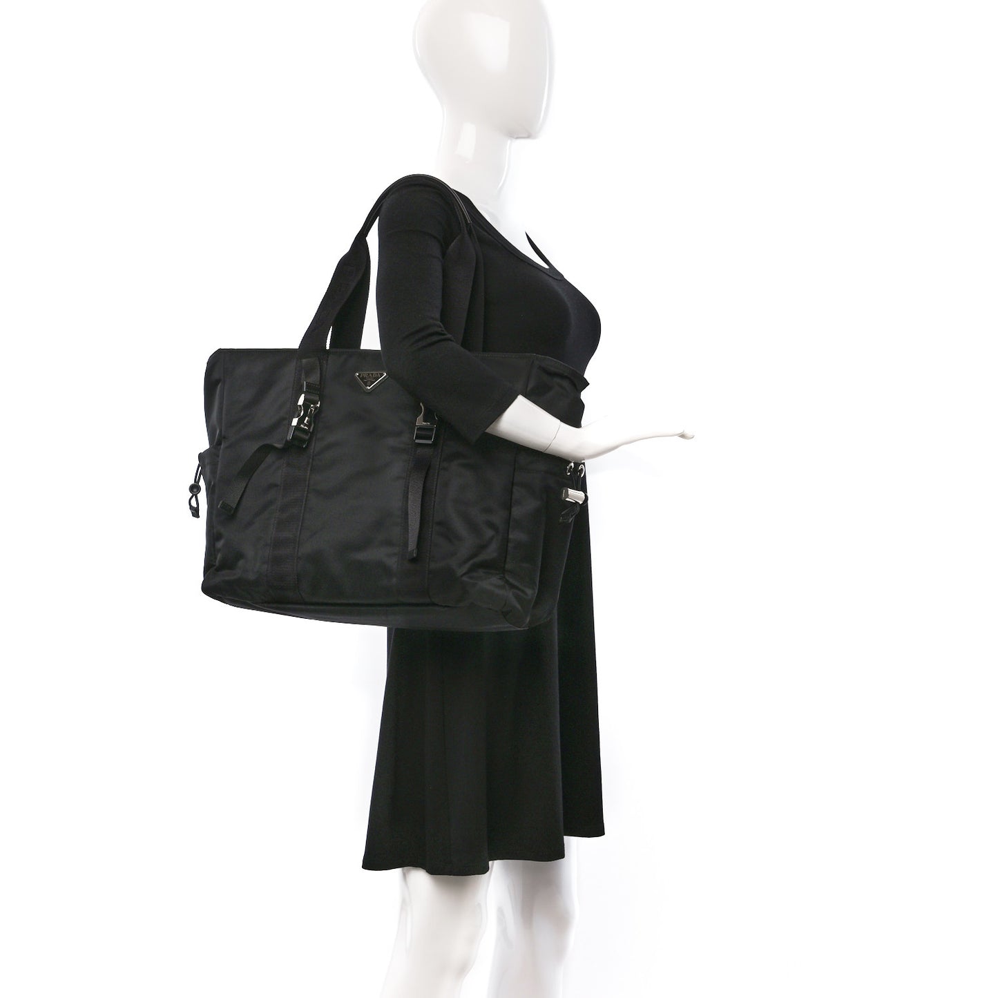 Tessuto Nylon Montagna Tote Black